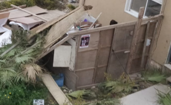 נזקי מזג האוויר: עשרות סוכות התפרקו ונהרסו