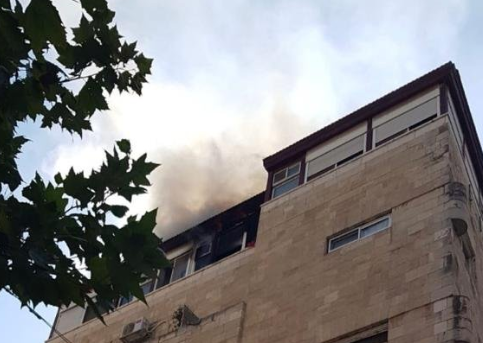 השריפה בי-ם: גבר נפצע אנושות, 3 פצועים קל