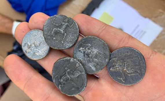 סוכלה הברחה של מטבעות מתקופת אלכסנדר מוקדון