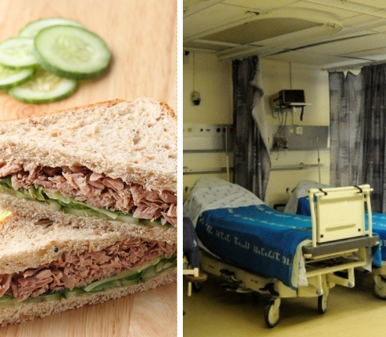 אכל כריך טונה בתל אביב ופונה לבית החולים