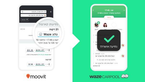 נוסעים יחד: שיתוף פעולה בין אפליקציות התחבורה