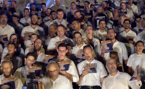 קאמבק היסטורי: 500 לויים חידשו את השירה בירושלים