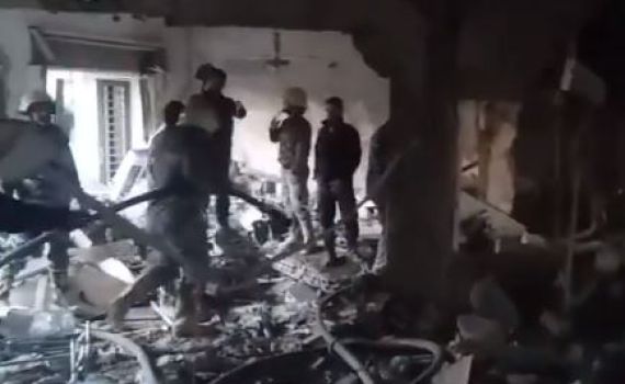 צפו: ביתו של בכיר הג'יהאד האסלאמי שהותקף בדמשק