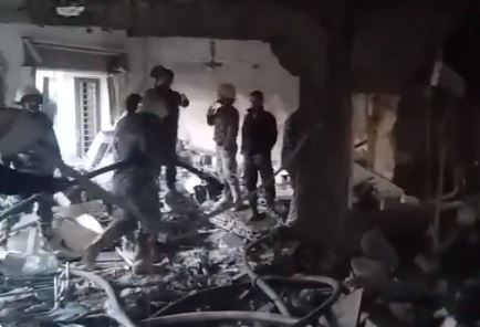 צפו: ביתו של בכיר הג'יהאד האסלאמי שהותקף בדמשק