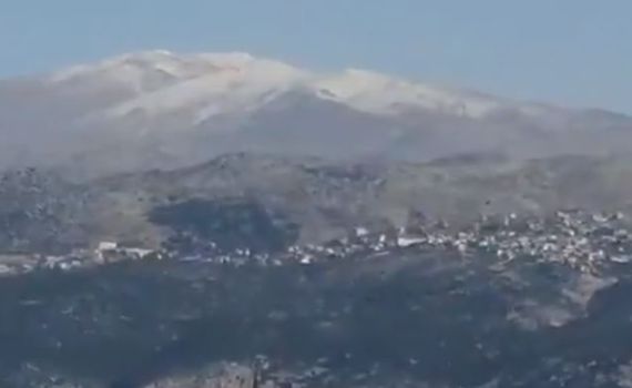 ברוכים הבאים: השלג הגיע לחרמון. צפו בתיעוד
