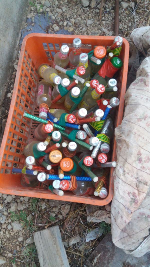 עשרות בקבוקי תבערה נתפסו בכפר טורעאן