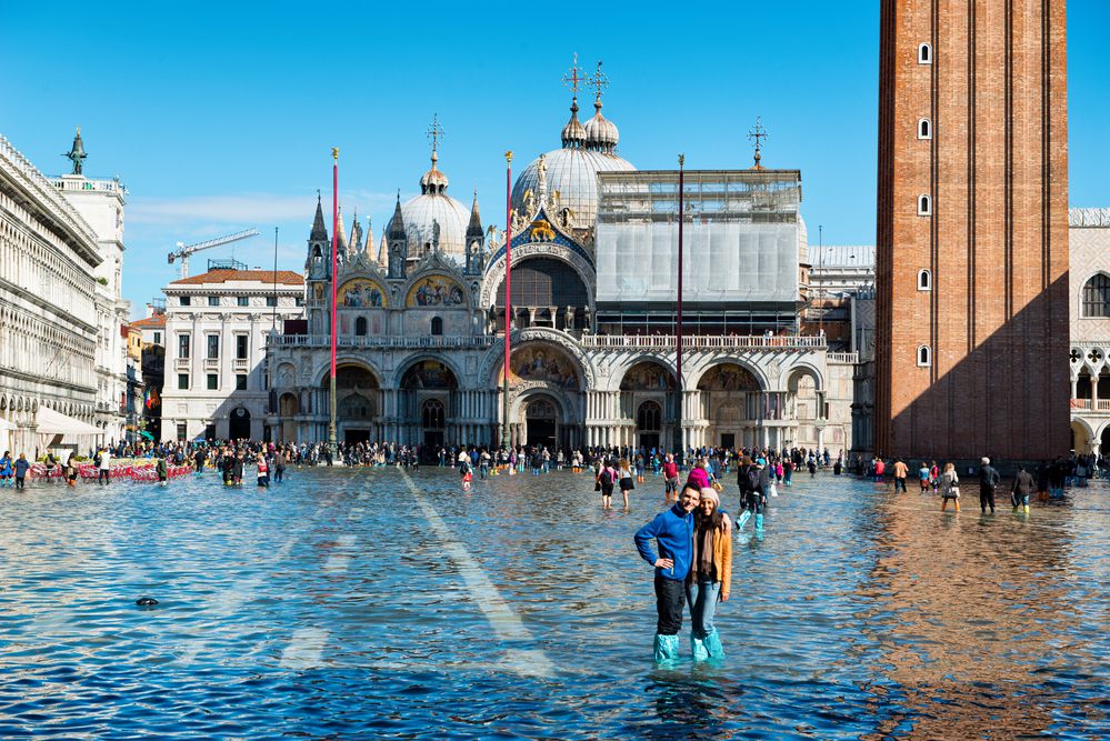 צפו בתיעוד: ונציה הוצפה, מרכז העיר נסגר למבקרים