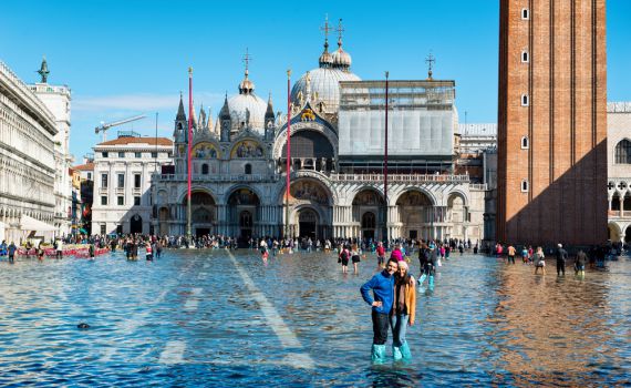 צפו בתיעוד: ונציה הוצפה, מרכז העיר נסגר למבקרים