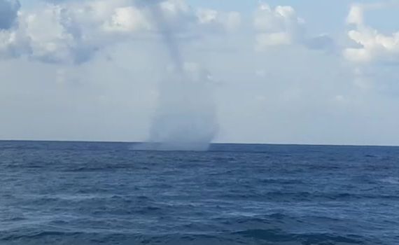 תופעה מרהיבה: מיני טורנדו בחוף פלמחים. צפו