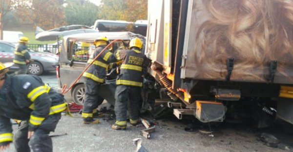 תאונה קשה ברמת גן: שני הרוגים ו-6 פצועים במקום
