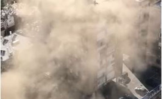 שריפה פרצה בדירה ברמת גן, דיווח על לכודים במקום