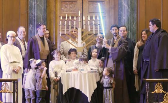 ענק: 'מלחמת הכוכבים' בגרסת חנוכה. צפו