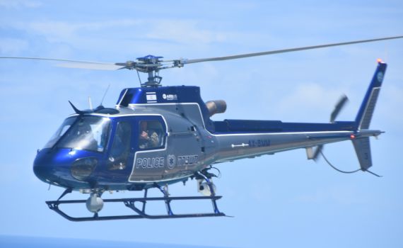 צפו: כך חילץ טייס מסוק משטרתי נהג שהיה במצוקה