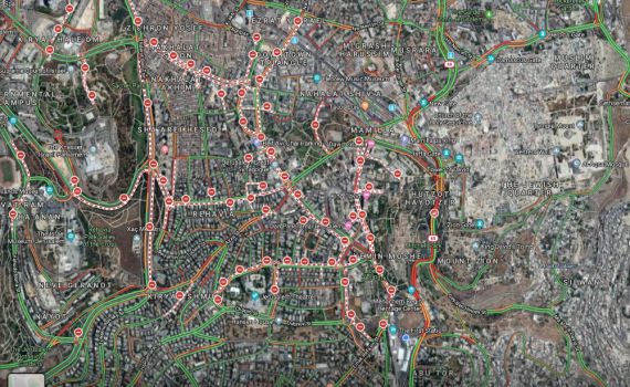 גוגל מציגה: אלו כל הכבישים שנסגרים בירושלים
