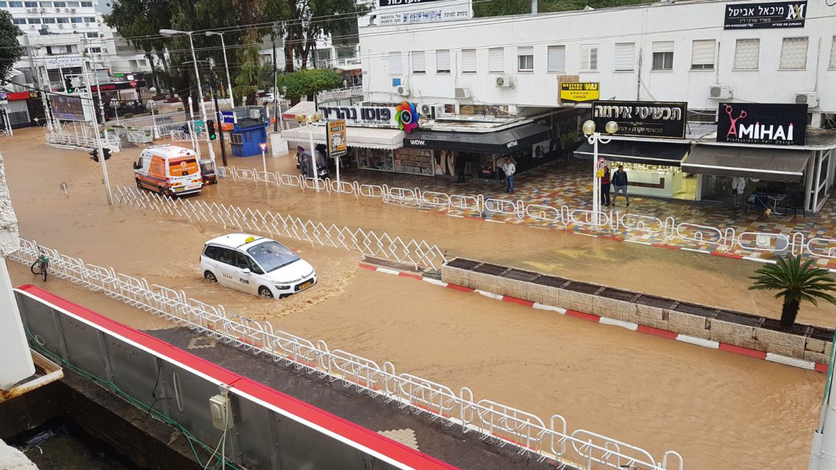 נהגים שימו לב: זה הכביש המרכזי שנחסם לתנועה בגלל מזג האוויר