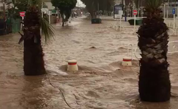 בעקבות ההצפות: בוטלו הלימודים מחר בנהריה