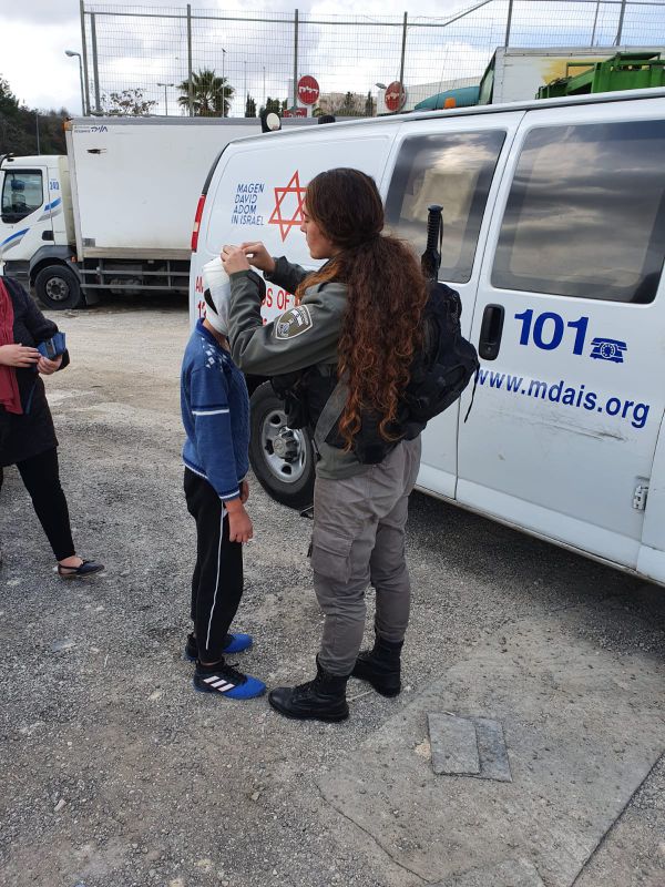 ערבים ידו אבנים בעיסאוויה, ילד נפצע