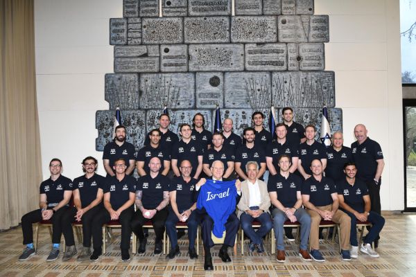 נשיא המדינה נפגש עם נבחרת הבייסבול הישראלית