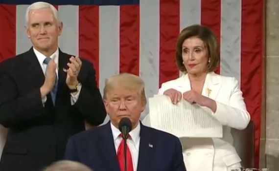 צפו: התגובה החמוצה של יו"ר הקונגרס לנאום טראמפ