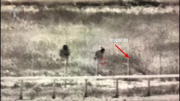 צפו: כך הניחו המחבלים את המטען בגבול עזה