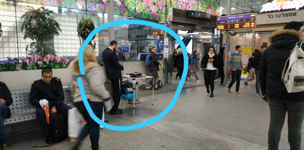 בושה • פעילי תחב"צ דרשו: ללא דוכני תפילין ברכבת