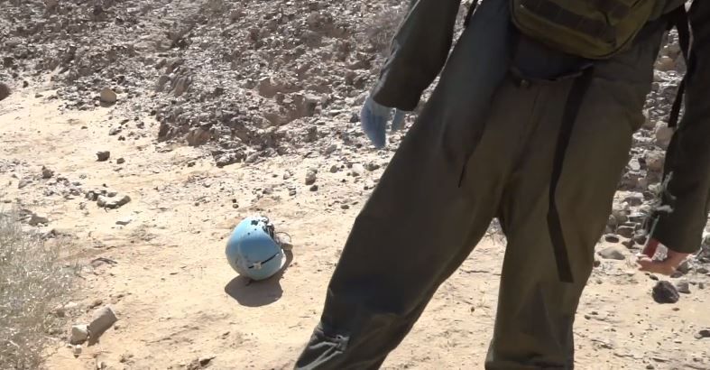 תיעוד: רגע מציאת הקסדה של הטייס שנפל ב-1984