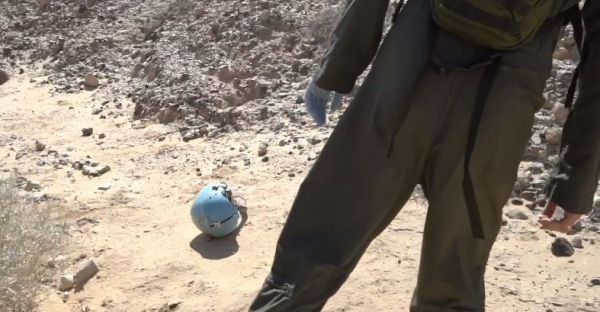 תיעוד: רגע מציאת הקסדה של הטייס שנפל ב-1984