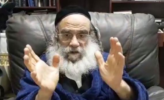 צפו: ראש ישיבת המקובלים מגלה: כך תינצלו מהקורונה