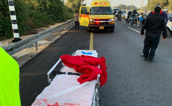 ה-32 השנה: רוכב אופנוע נהרג בתאונה ליד רחובות