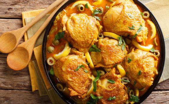 סורגים שבת: מתכון לפרגיות וזיתים ברוטב לימון