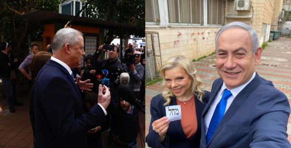 כחול לבן הסתערו על ת"א | נתניהו על מצביעי כחול לבן