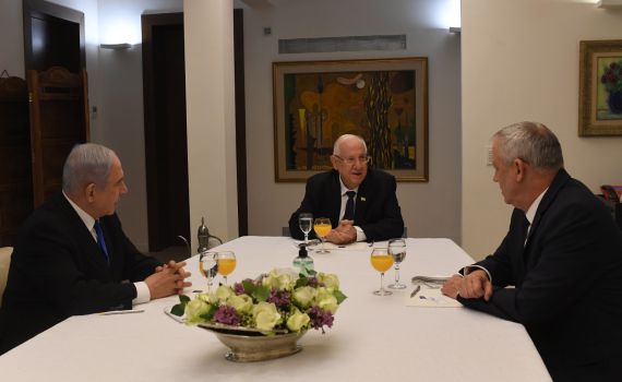 ב"אווירה טובה": גנץ ונתניהו נפגשו עם הנשיא