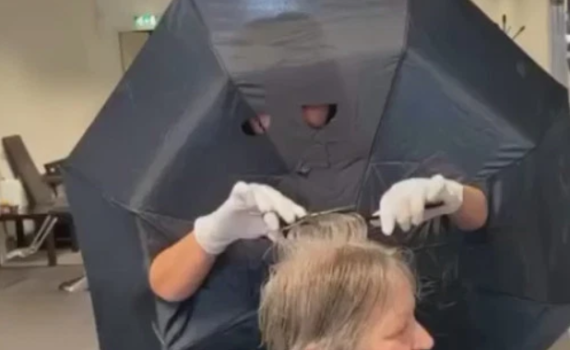 צפו: הפתרון היצירתי לתספורת בימי הקורונה