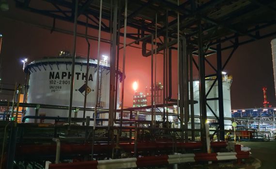 בעקבות תקלה בבתי זיקוק: לפיד אש ענק במפרץ חיפה