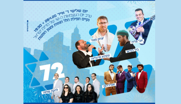 שידור חי: מופע "שרים עצמאות" בירושלים