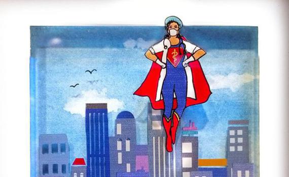 גיבורי העל של התקופה: מחווה יצירתית לרופאים