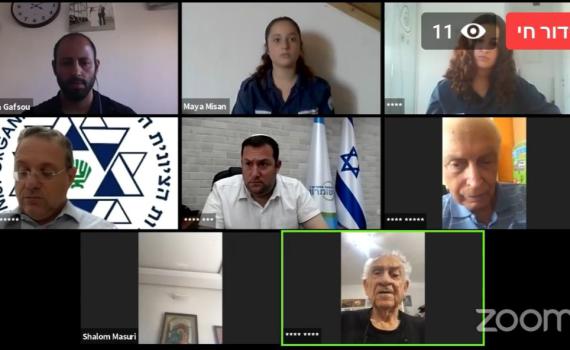 1500 בני אדם באזכרתו של לוחם האצ"ל ברוך מזרחי