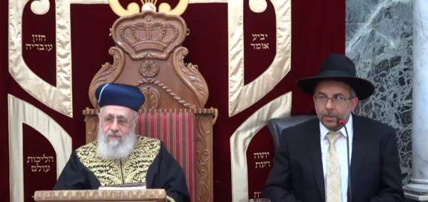 הרב יצחק יוסף: "בירושלים אין לנו רב ראשי אשכנזי"