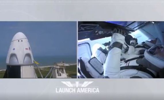 צפו: השיגור הפרטי הראשון של אסטרונאוטים לחלל