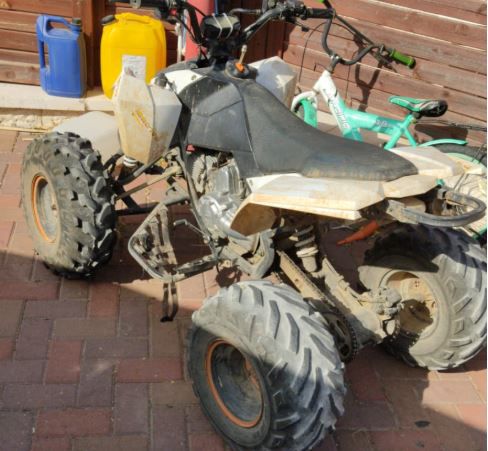 בן 9 מיישוב בבנימין נתפס רוכב על טרקטורון