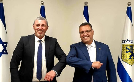 הרב רפי פרץ נפגש עם ראש עיריית ירושלים