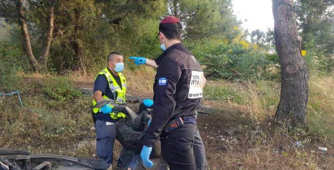 רוכב אופנוע נדרס למוות בירושלים