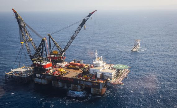 פעם שניה בשבוע: הלפיד הודלק באסדת לוויתן