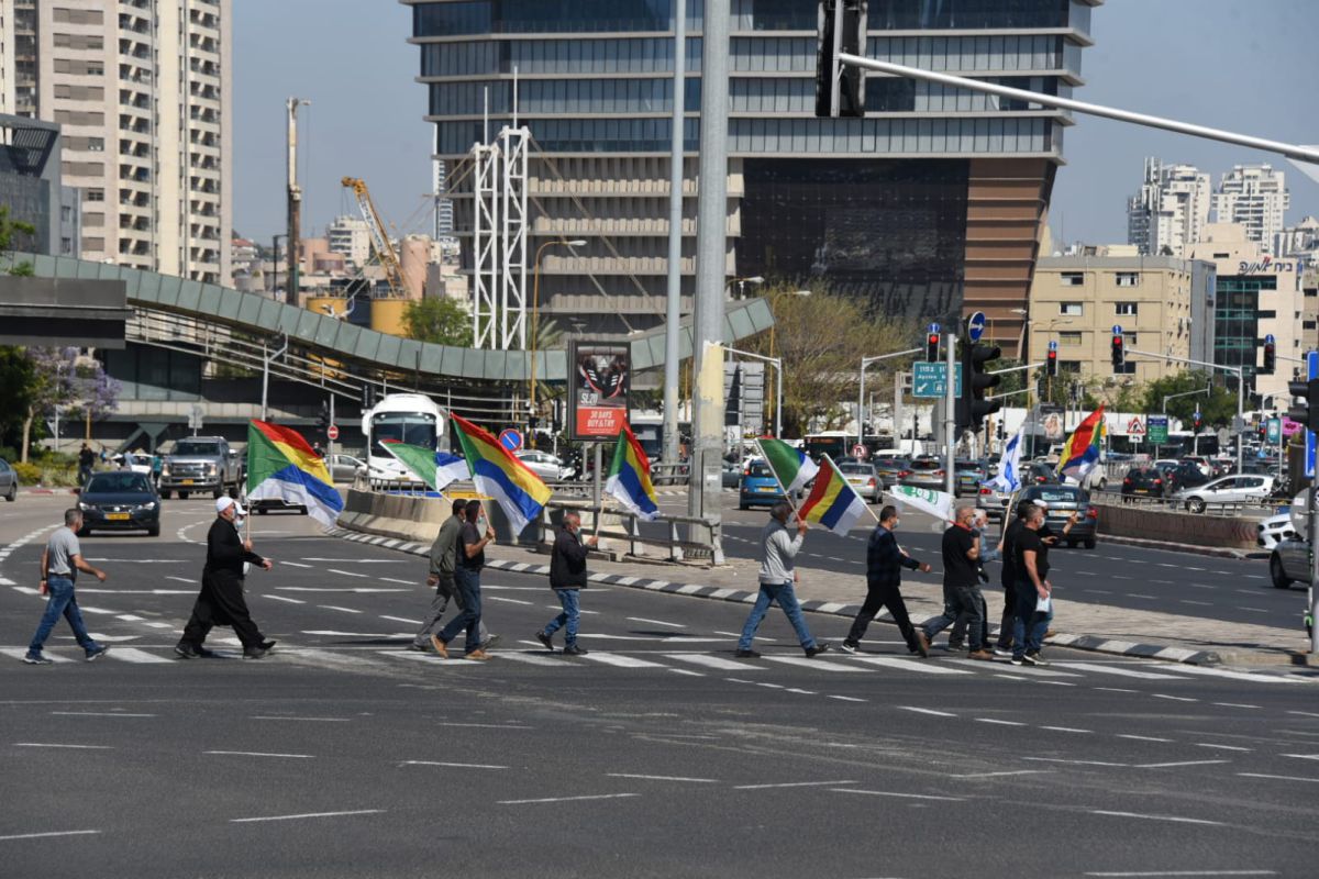 מחאת הדרוזים והצ'רקסים: צומת עזריאלי נחסם לתנועה