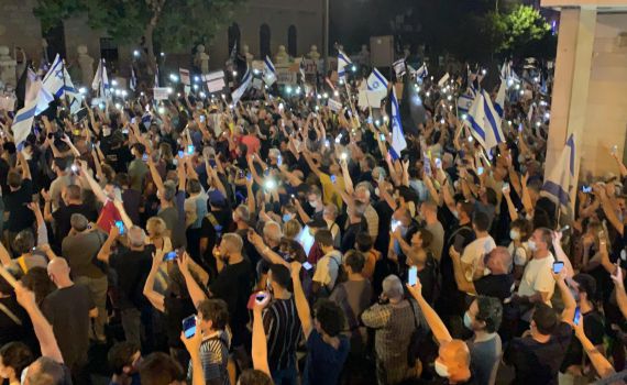 מאות מוחים על מעצר תא"ל השכל בהפגנת השמאל