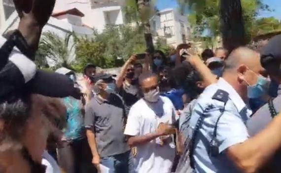 צפו: השופט סייר בזירת הירי; עימותים התפתחו במקום