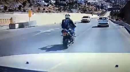 צפו: כך נראית תאונה במעורבות אופנוע