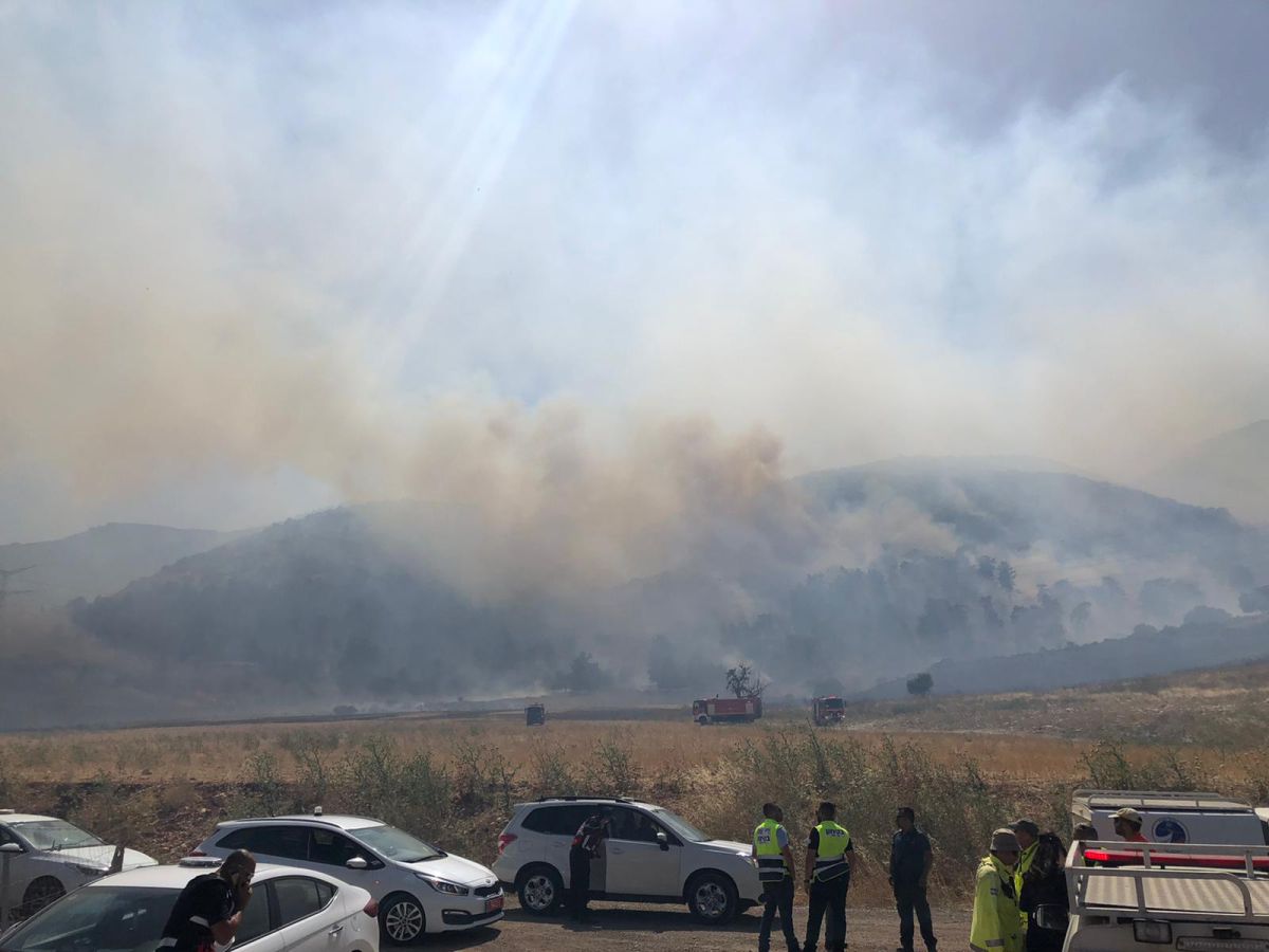 6000 דונם נשרפו; הושגה שליטה על האש