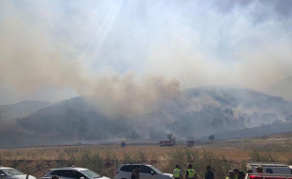 6000 דונם נשרפו; הושגה שליטה על האש