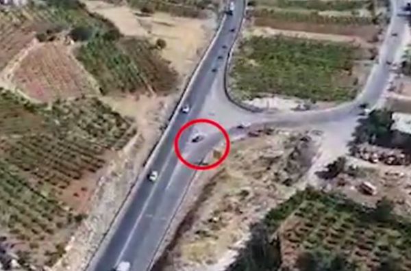 צפו: הרחפן המשטרתי תיעד נהיגה מטורפת של ערבי